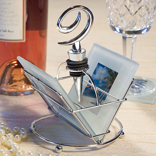 Elegant Snowflake Design Wine Bottle Stopper for Wedding Souvenir2